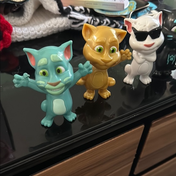 Talking Tom’s McDonalds Toys 2015 Kitty Cats 5 Untested - Picture 1 of 9